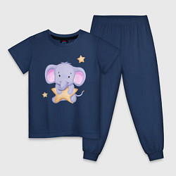 Детская пижама Милый Слонёнок Со Звездой