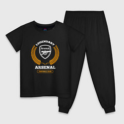 Детская пижама Лого Arsenal и надпись Legendary Football Club