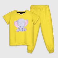 Детская пижама Милый Слонёнок В Предкушении