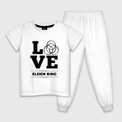 Пижама хлопковая детская Elden Ring Love Classic, цвет: белый