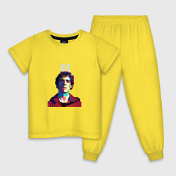 Пижама хлопковая детская Бумажный Дом - Рио, цвет: желтый