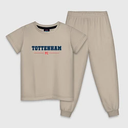 Пижама хлопковая детская Tottenham FC Classic, цвет: миндальный