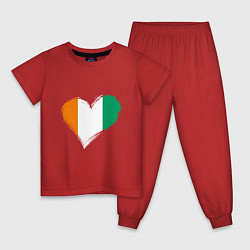 Детская пижама Сердце - Ирландия