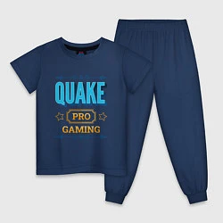Пижама хлопковая детская Игра Quake pro gaming, цвет: тёмно-синий