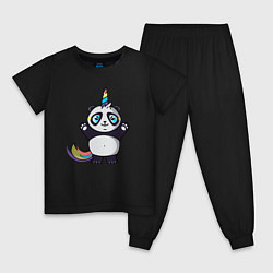 Детская пижама Панда-единорог подняла лапки