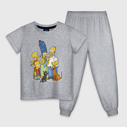 Детская пижама Семейка Симпсонов встречает Новый Год!