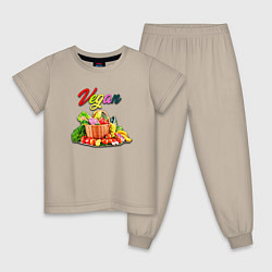 Детская пижама Вегетарианский набор