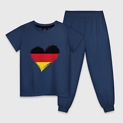 Детская пижама Сердце - Германия