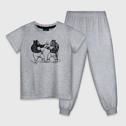Детская пижама Медведи боксеры
