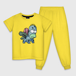 Детская пижама Гомер Бульбазавр