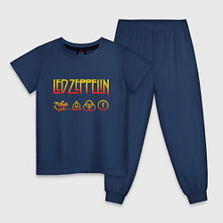 Детская пижама Led Zeppelin - logotype