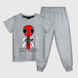 Детская пижама Радужные друзья - Красный