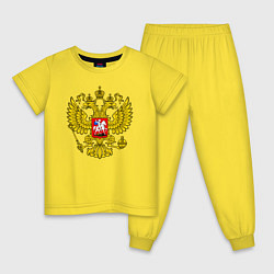 Детская пижама Герб России - прозрачный фон