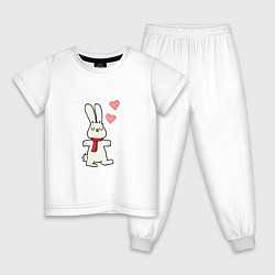 Детская пижама Кролик с сердечками