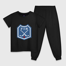 Детская пижама Хоккей с мячом - лого