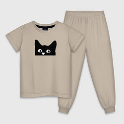 Детская пижама Морда выглядывающего кота