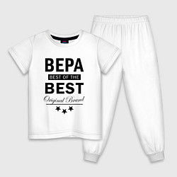 Пижама хлопковая детская Вера best of the best, цвет: белый