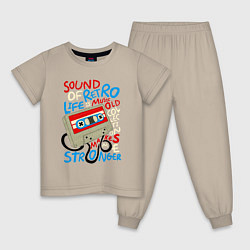 Детская пижама Касссета ретро звук