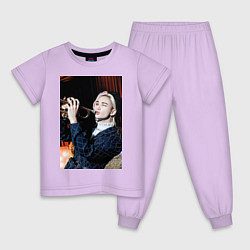 Пижама хлопковая детская Hyunjin Circus, цвет: лаванда