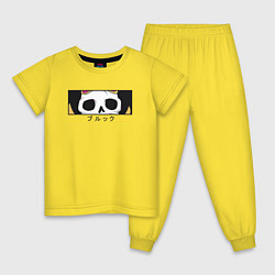 Пижама хлопковая детская Брук, цвет: желтый