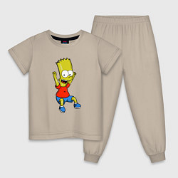 Детская пижама Барт прыгает
