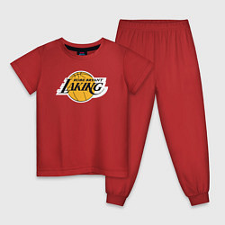 Пижама хлопковая детская Kobe Bryant laking, цвет: красный
