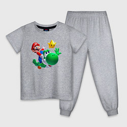 Детская пижама Марио, Йоши и звезда