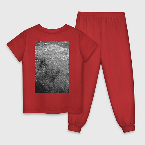 Детская пижама Чёрные пузыри / Красный – фото 2