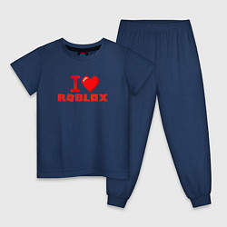 Детская пижама I love Roblox
