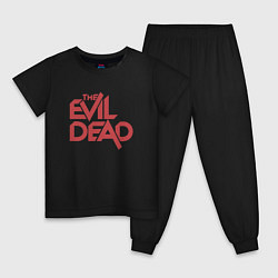 Пижама хлопковая детская The Evil Dead, цвет: черный