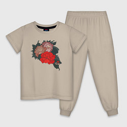 Детская пижама Цветы Irezumi