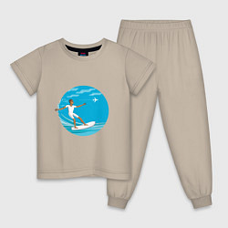 Детская пижама Серфинг на море