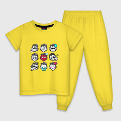 Детская пижама Значки на Грейя Пины Бравл Старс Gray