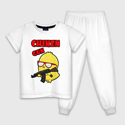 Детская пижама Chicken machine gun