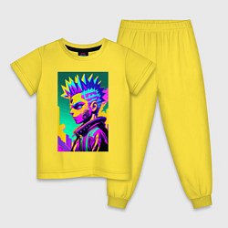 Детская пижама Bart Simpson - cyberpunks not dead - motto