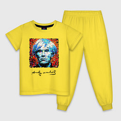 Детская пижама Andy Warhol - celebrity