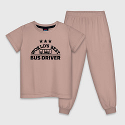 Детская пижама Лучший в мире водитель автобуса