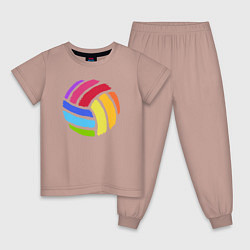Детская пижама Rainbow volleyball
