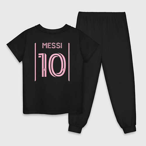 Детская пижама Лионель Месси ФК Интер Майами форма гостевая / Черный – фото 2