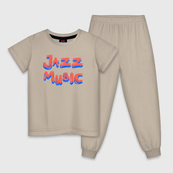 Детская пижама Music jazz