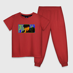 Пижама хлопковая детская Changbin Maniac, цвет: красный