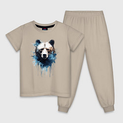 Детская пижама Граффити с медведем