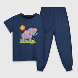 Детская пижама Летний слоник