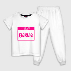 Детская пижама Hello my name is Barbie