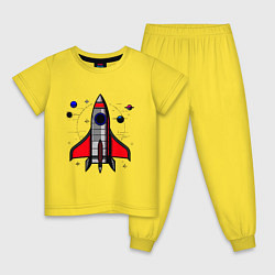 Детская пижама Ракета на взлете