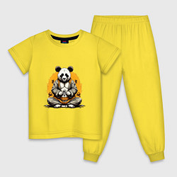 Детская пижама Панда на медитации