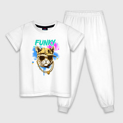 Детская пижама Кот рэпер: funky - AI art
