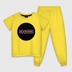 Детская пижама Black pink - logotype - group - South Korea