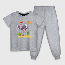 Детская пижама Солнечный страус