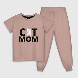 Детская пижама Мама любит котика